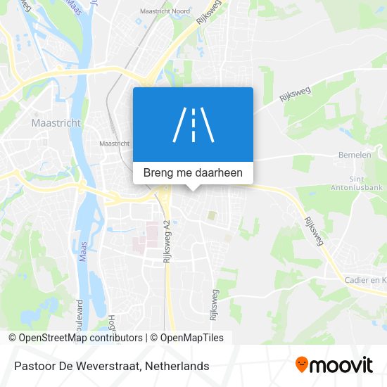 Pastoor De Weverstraat kaart