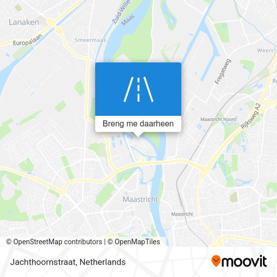 Jachthoornstraat kaart