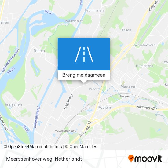 Meerssenhovenweg kaart