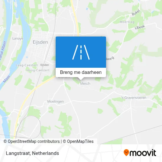 Langstraat kaart