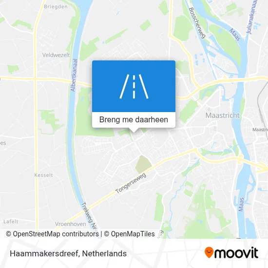 Haammakersdreef kaart