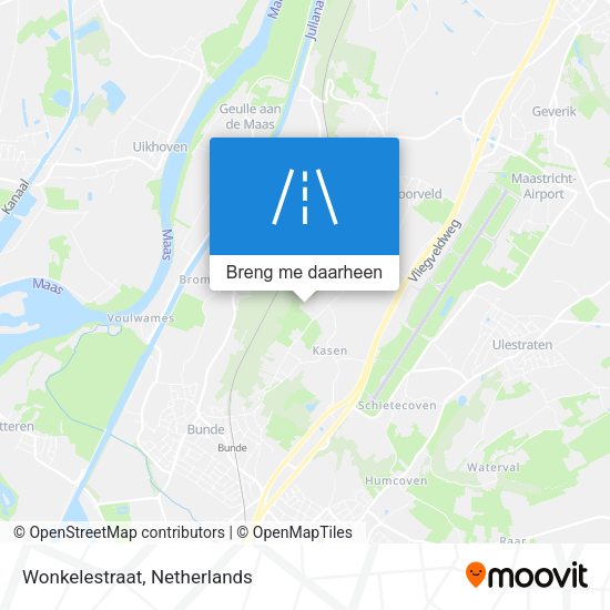 Wonkelestraat kaart