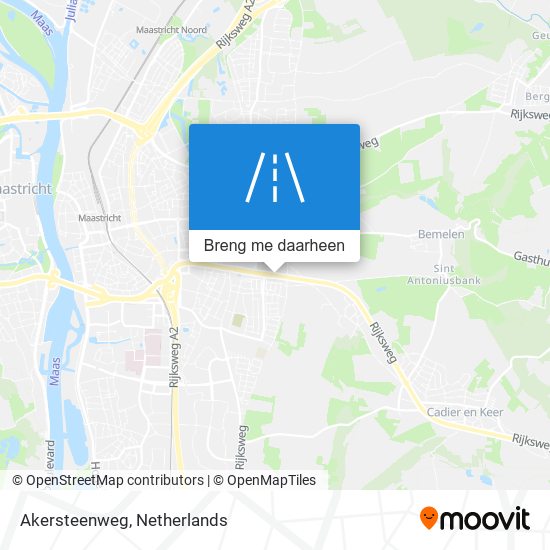 Akersteenweg kaart