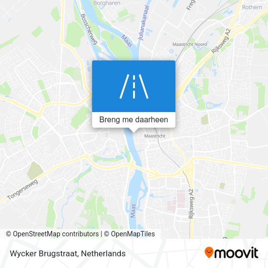 Wycker Brugstraat kaart