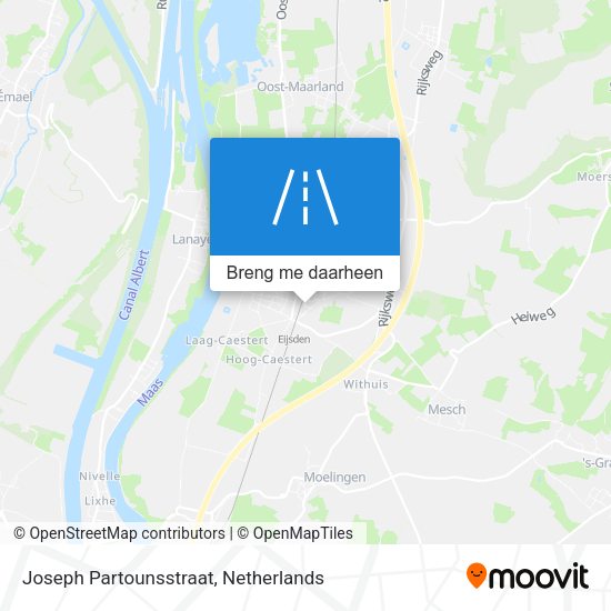 Joseph Partounsstraat kaart