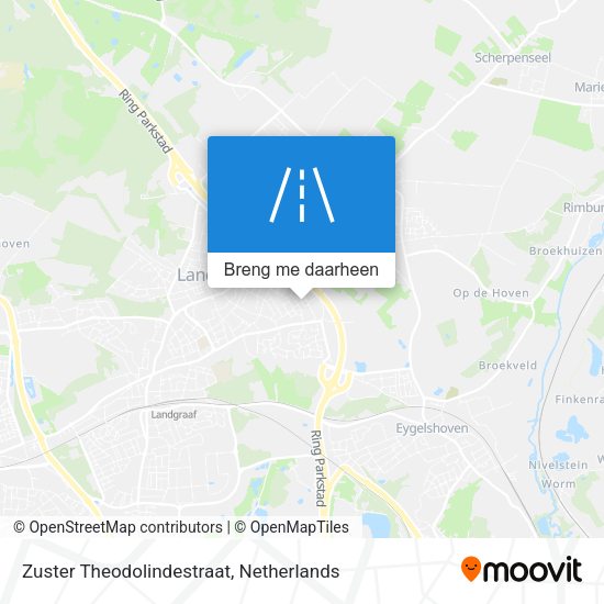 Zuster Theodolindestraat kaart