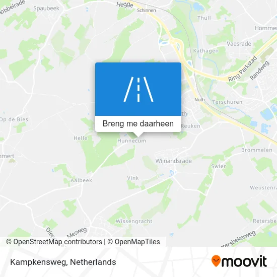 Kampkensweg kaart