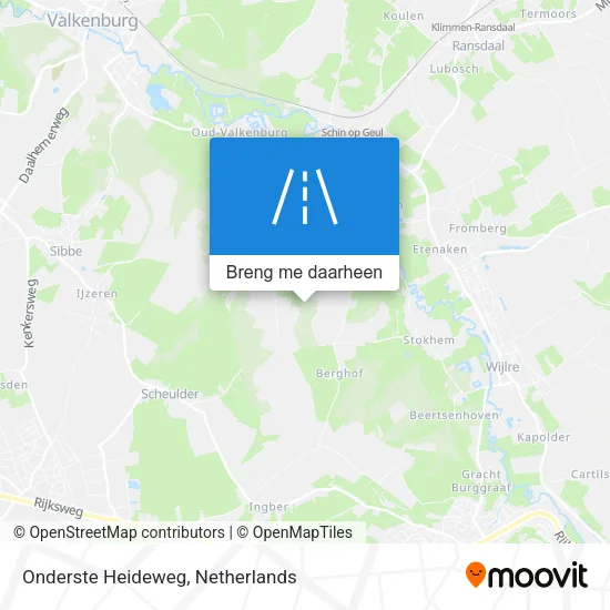 Onderste Heideweg kaart