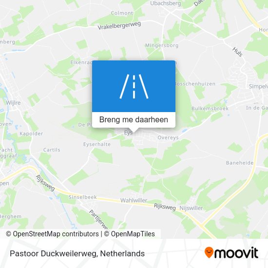 Pastoor Duckweilerweg kaart