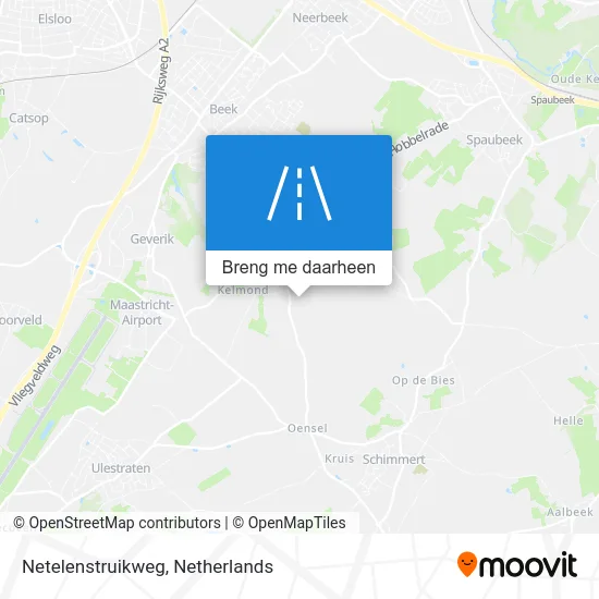 Netelenstruikweg kaart