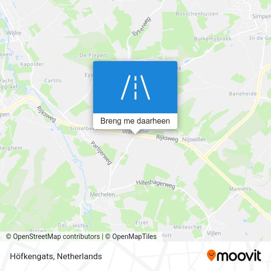 Höfkengats kaart