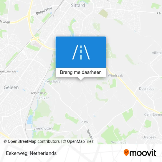 Eekerweg kaart