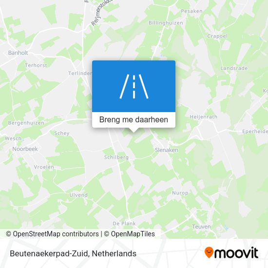 Beutenaekerpad-Zuid kaart