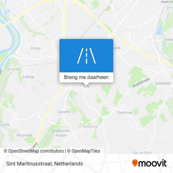 Sint Martinusstraat kaart