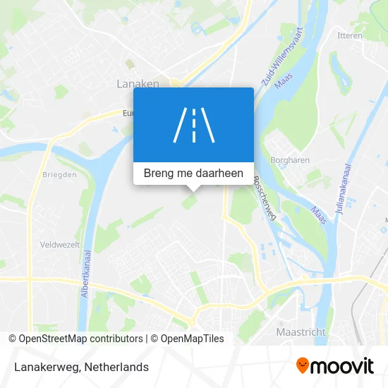Lanakerweg kaart