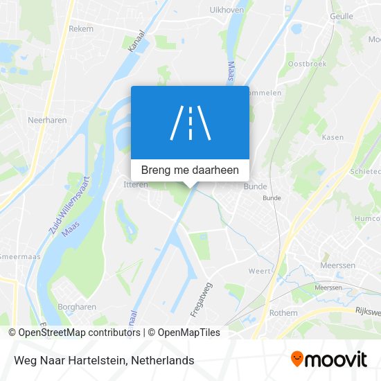 Weg Naar Hartelstein kaart