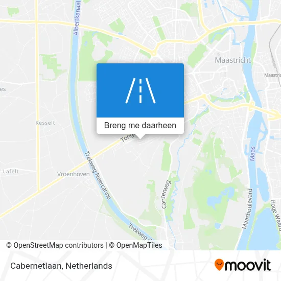Cabernetlaan kaart