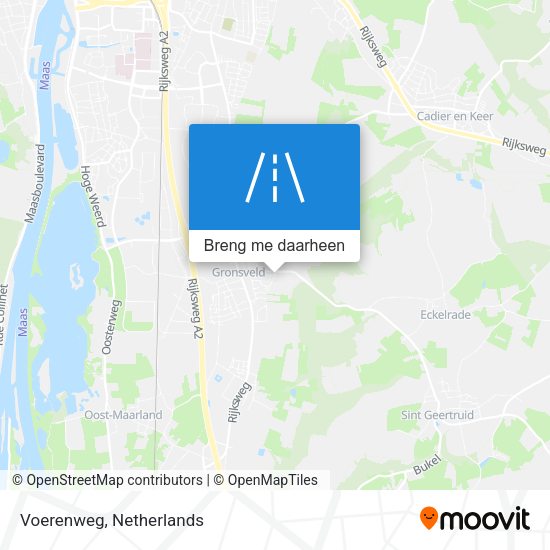 Voerenweg kaart