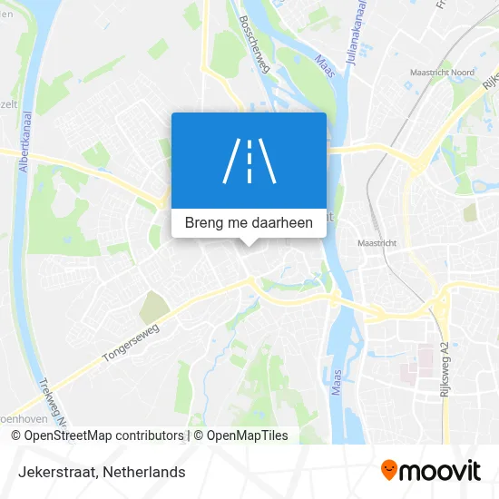 Jekerstraat kaart