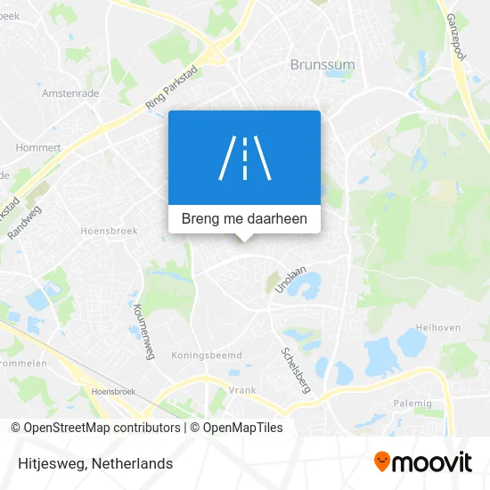 Hitjesweg kaart