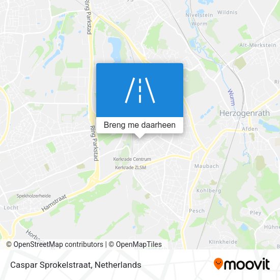Caspar Sprokelstraat kaart