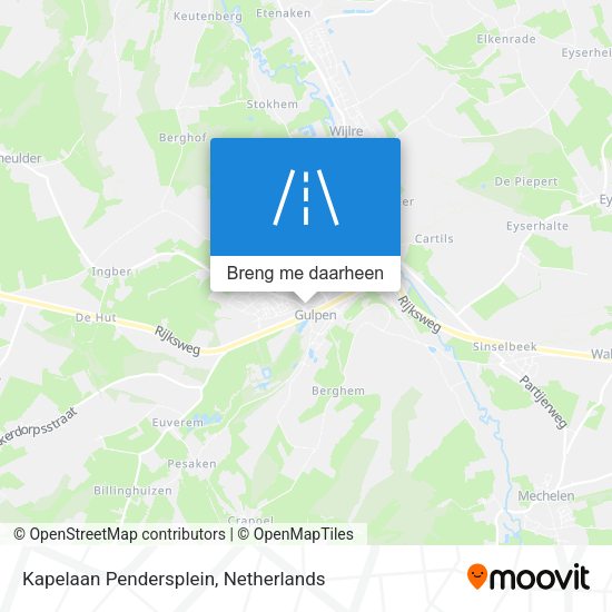 Kapelaan Pendersplein kaart