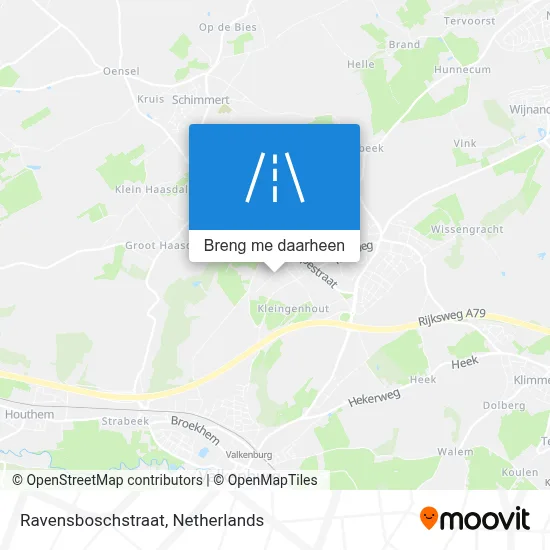 Ravensboschstraat kaart