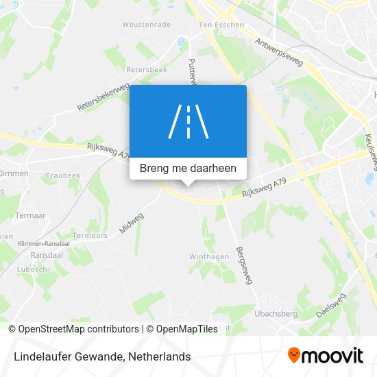 Lindelaufer Gewande kaart