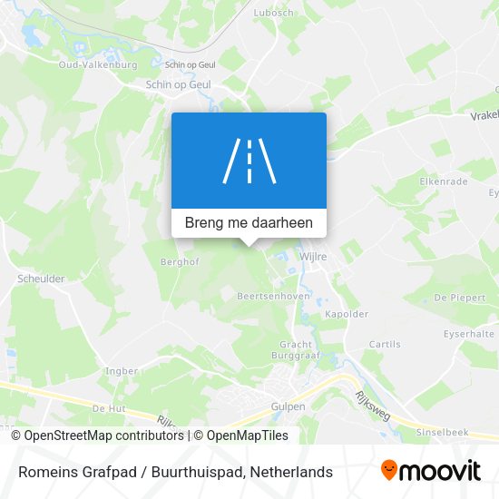 Romeins Grafpad / Buurthuispad kaart