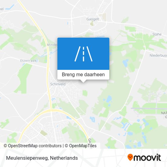 Meulensiepenweg kaart