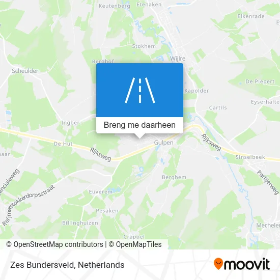 Zes Bundersveld kaart