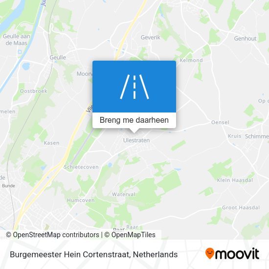 Burgemeester Hein Cortenstraat kaart