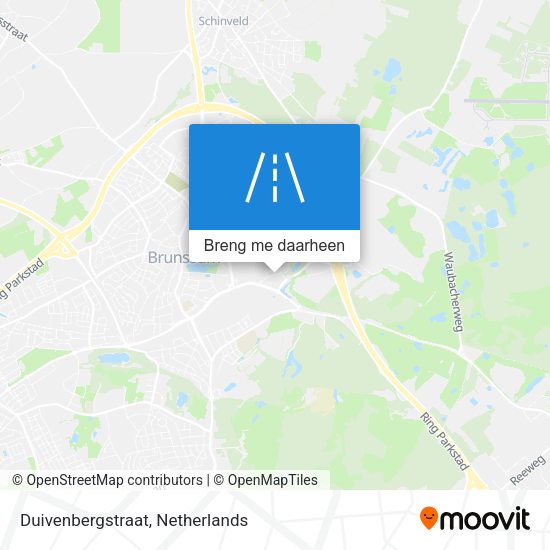 Duivenbergstraat kaart