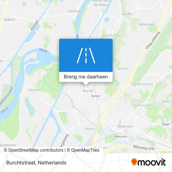 Burchtstraat kaart