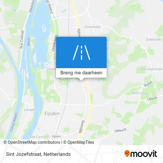 Sint Jozefstraat kaart