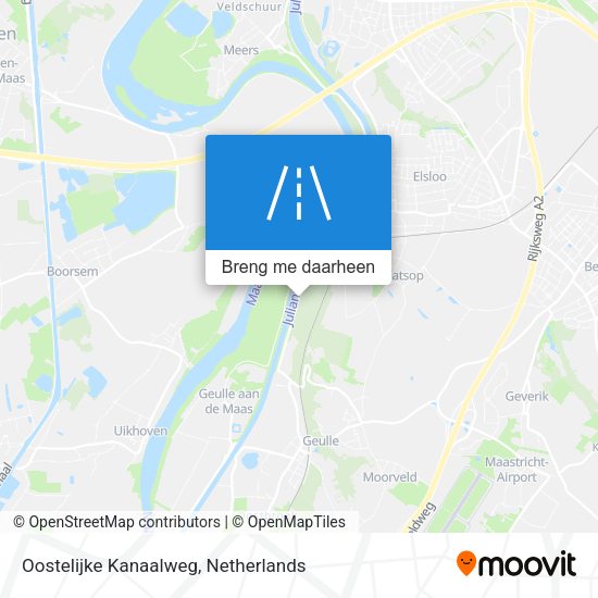 Oostelijke Kanaalweg kaart