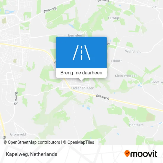 Kapelweg kaart