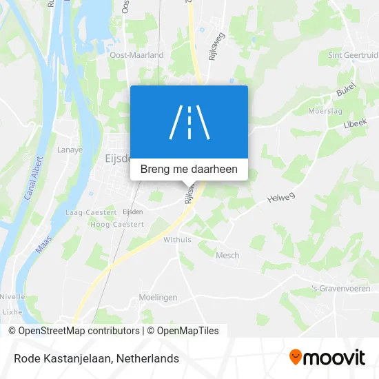 Rode Kastanjelaan kaart