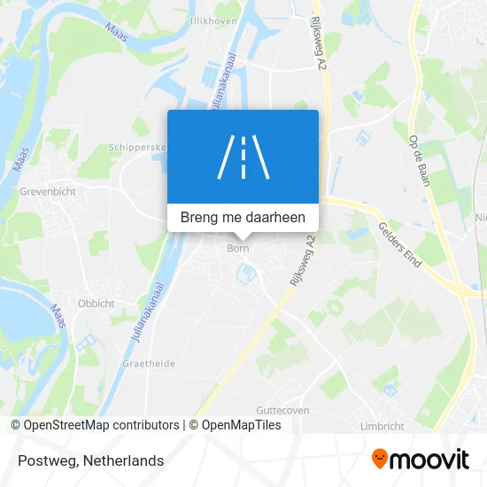 Postweg kaart