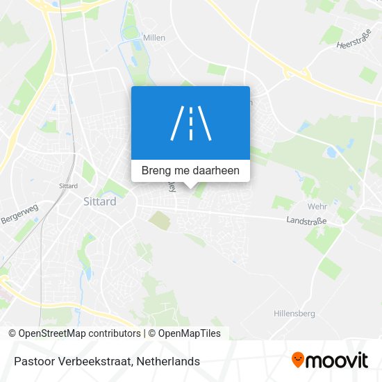 Pastoor Verbeekstraat kaart