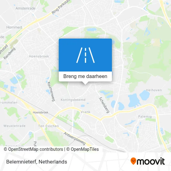 Belemnieterf kaart