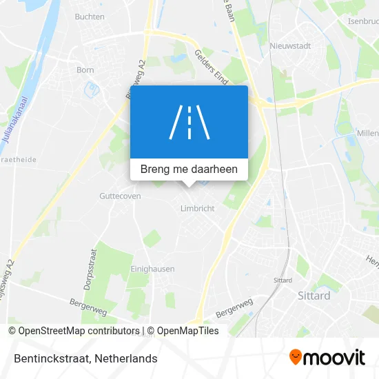 Bentinckstraat kaart