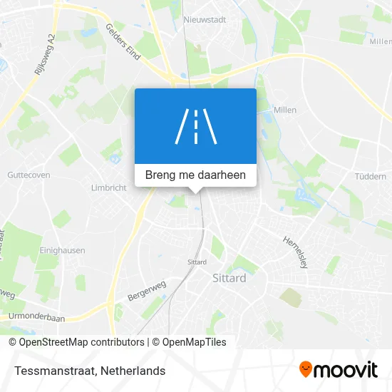 Tessmanstraat kaart