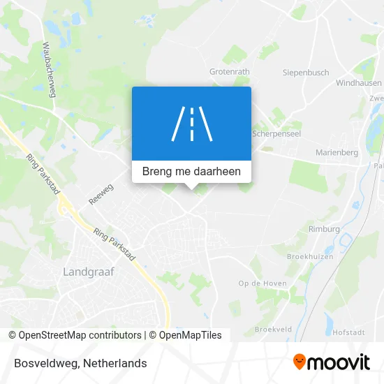 Bosveldweg kaart