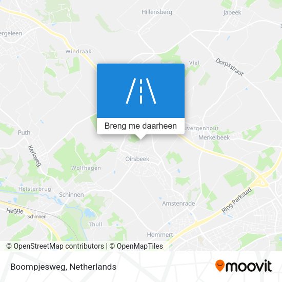 Boompjesweg kaart