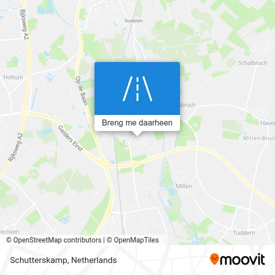 Schutterskamp kaart