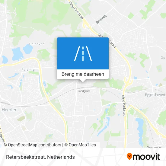 Retersbeekstraat kaart