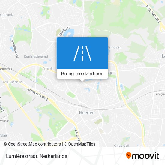 Lumièrestraat kaart