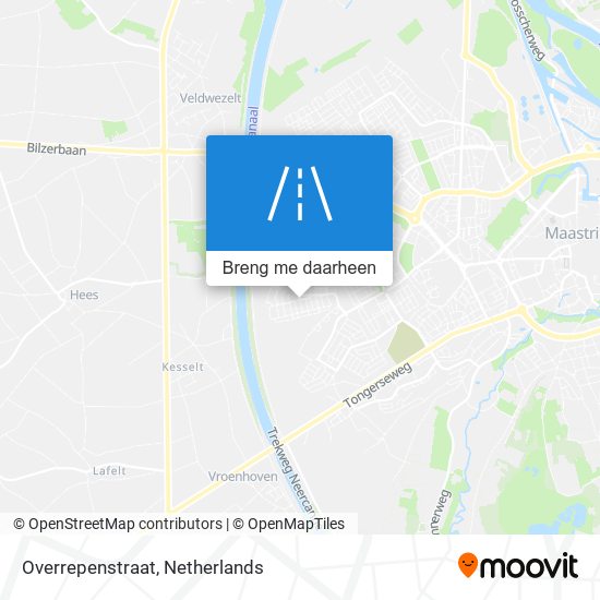 Overrepenstraat kaart