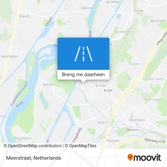 Meerstraat kaart